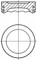 Поршень в комплекті на 1 циліндр, STD 24122STD AE