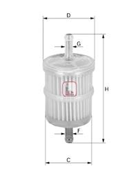 Купити DF3584 Mfilter Фільтр-відстійник палива грубої очистки