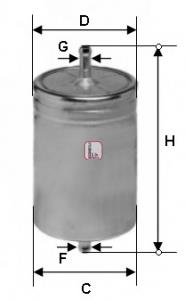 Фільтр паливний Sofima S1611B