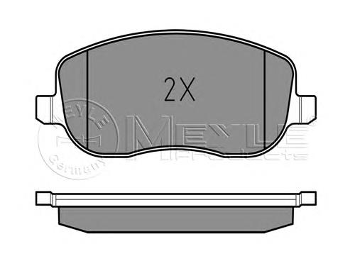 Гальмівні колодки Meyle 0252026119W ціна, від 25.23 USD