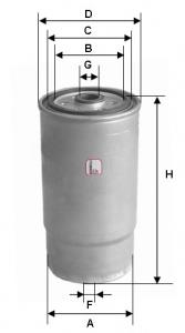 Фільтр паливний Sofima S4012NR