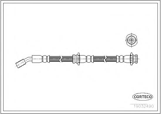 Шланг гальмівний передній Nissan/Infiniti 462105F007