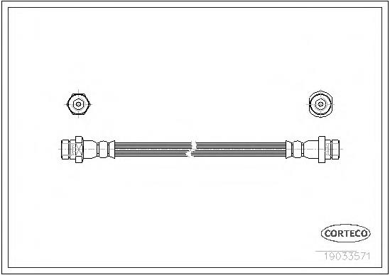 Шланг гальмівний передній Brembo T85152 ціна, від 6.69 USD