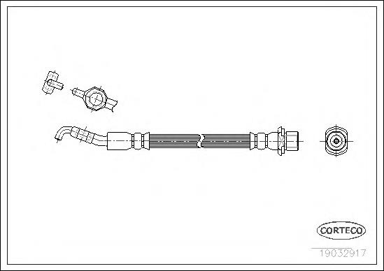 Купити 9094702F77 Toyota Шланг гальмівний задній