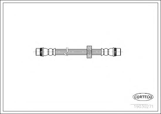 Гнучка гальмівна трубка задня Renault (RVI) 8200045782