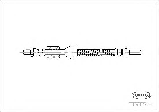 Гальмівні шланги передні 19018772 Corteco