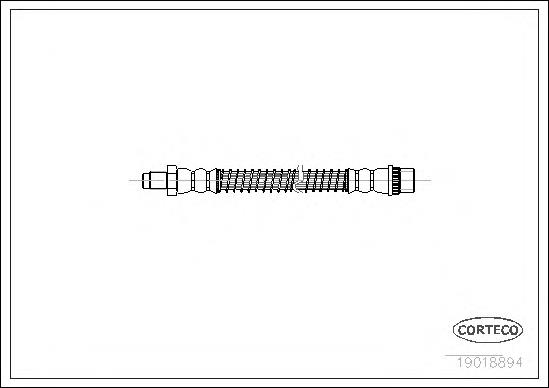Шланг гальмівний передній 19018894 Corteco