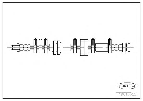 71736973 Fiat/Alfa/Lancia Гнучка гальмівна трубка передня