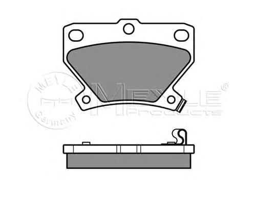 Задні гальмівні колодки Meyle 0252352114W ціна, від 13.51 USD