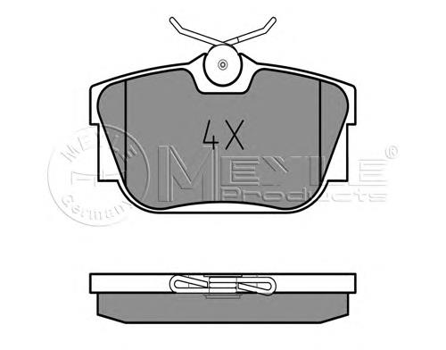 Задні гальмівні колодки Meyle 0252322417 ціна, від 17.16 USD