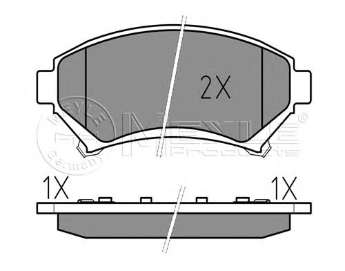 Передні тормозні колодки 301458 VALEO