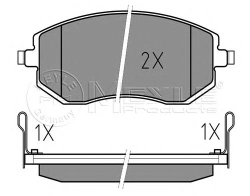 Гальмівні колодки Meyle 0252386517W ціна, від 22.80 USD