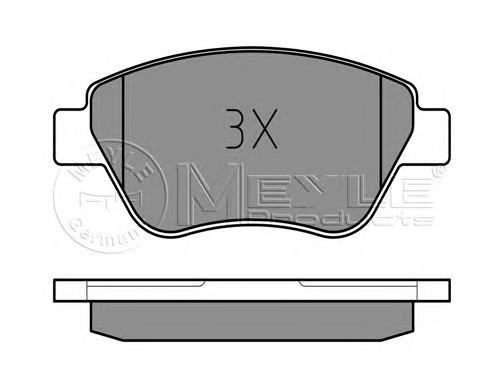Гальмівні колодки Meyle 0252398217W ціна, від 22.83 USD