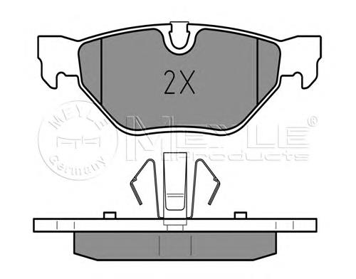 Задні гальмівні колодки Meyle 0252392617 ціна, від 27.07 USD