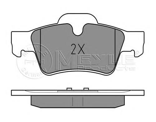 Купити 0252392318 Meyle Задні колодки