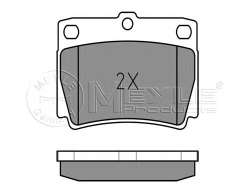 Задні гальмівні колодки Meyle 0252359315W ціна, від 16.08 USD