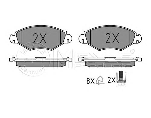 Гальмівні колодки Meyle 0252359718 ціна, від 17.54 USD