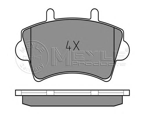Гальмівні колодки Meyle 0252361318 ціна, від 22.73 USD
