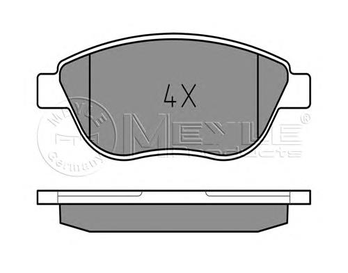 Гальмівні колодки Meyle 0252370819 ціна, від 18.44 USD