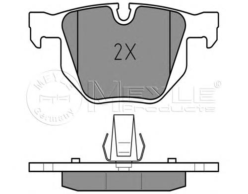 Задні гальмівні колодки Meyle 0252373217 ціна, від 32.00 USD