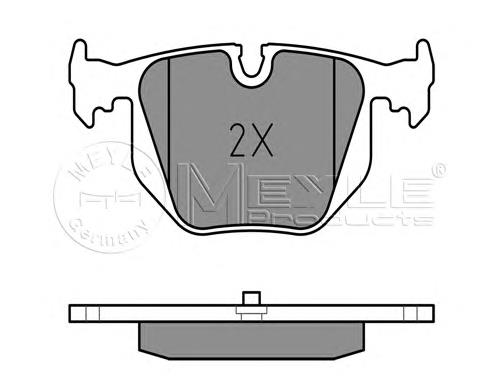 Задні гальмівні колодки Meyle 0252148717 ціна, від 30.08 USD