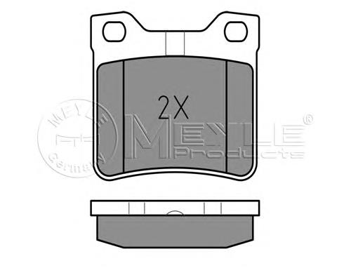 Задні гальмівні колодки Meyle 0252127817W ціна, від 13.06 USD