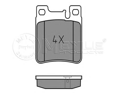 Задні гальмівні колодки Meyle 0252130515 ціна, від 18.73 USD