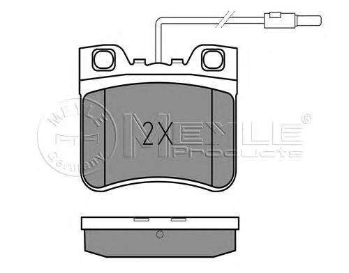 Гальмівні колодки Meyle 0252126717W ціна, від 7.27 USD
