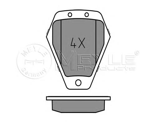 Гальмівні колодки Meyle 0252145218W ціна, від 44.26 USD