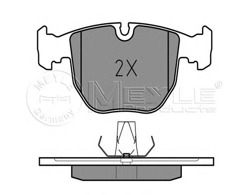 Гальмівні колодки Meyle 0252148619 ціна, від 35.60 USD