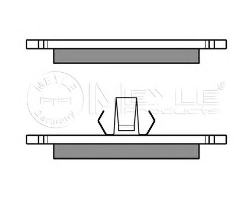 Гальмівні колодки Meyle 0252310315 ціна, від 14.32 USD