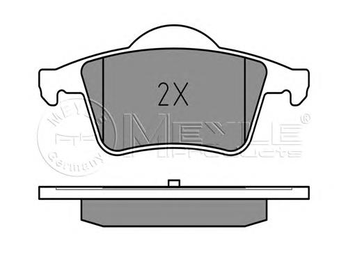 Задні гальмівні колодки Meyle 0252307616 ціна, від 22.79 USD