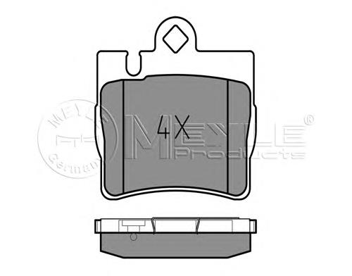 Задні гальмівні колодки Meyle 0252307815 ціна, від 26.12 USD