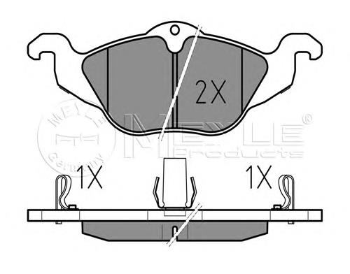 Гальмівні колодки Meyle 0252306317W ціна, від 23.11 USD