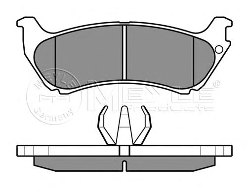 Задні гальмівні колодки Meyle 0252319017W ціна, від 29.15 USD
