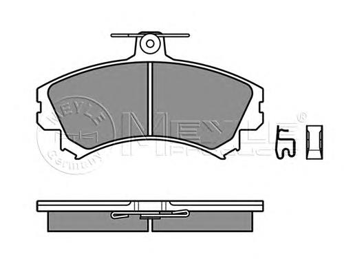 Гальмівні колодки Meyle 0252192017 ціна, від 24.40 USD