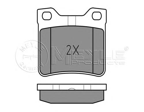Задні гальмівні колодки Meyle 0252190417W ціна, від 15.66 USD