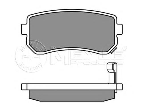 Задні гальмівні колодки Meyle 0252432015W ціна, від 18.47 USD