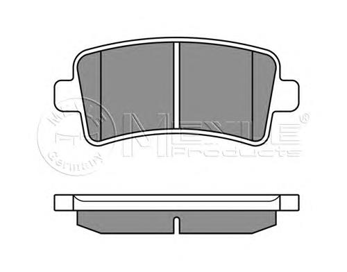 Купити 0252442116W Meyle Задні колодки