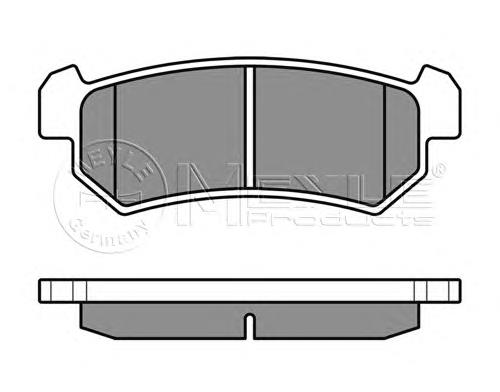 Задні гальмівні колодки Meyle 0252407114 ціна, від 10.97 USD