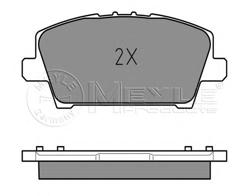 Гальмівні колодки Meyle 0252408717W ціна, від 26.61 USD