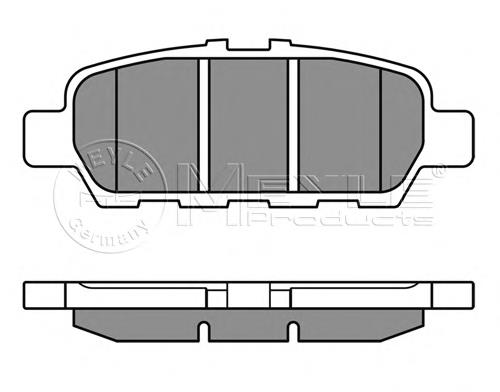Купити 0252487113W Meyle Задні колодки
