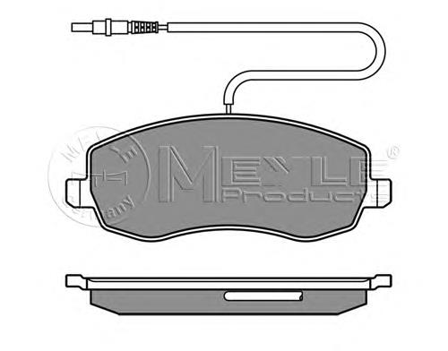 0252483919W Meyle Передні гальмівні колодки