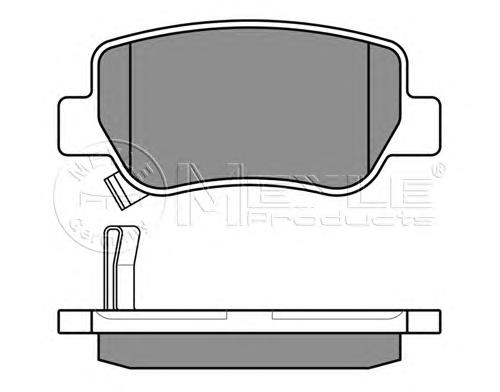 Купити 0252488516W Meyle Задні колодки