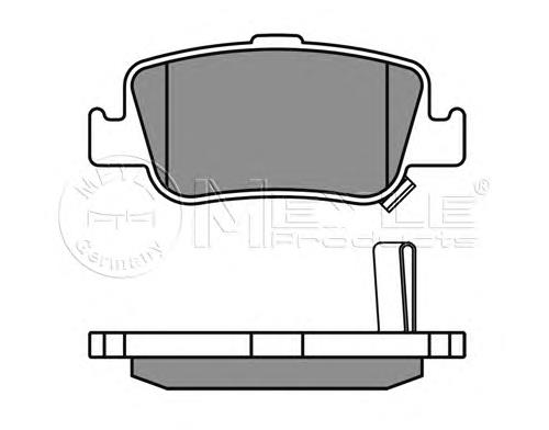 Задні гальмівні колодки Meyle 0252466415W ціна, від 21.93 USD