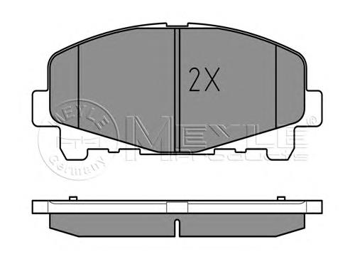 Гальмівні колодки Meyle 0252476616 ціна, від 23.99 USD