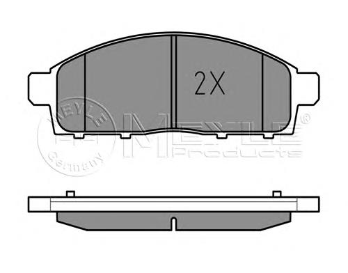 Гальмівні колодки Meyle 0252452916W ціна, від 27.53 USD