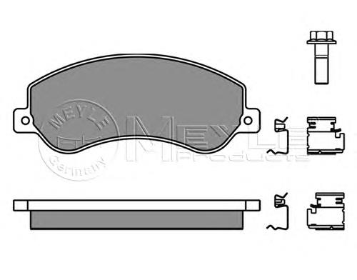 Гальмівні колодки Meyle 0252448419W ціна, від 31.85 USD