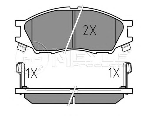Гальмівні колодки Meyle 0252464815W ціна, від 19.15 USD