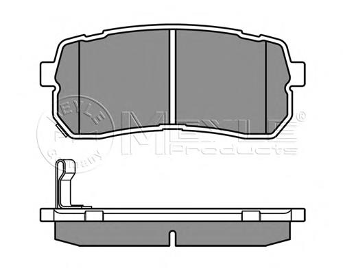 Задні гальмівні колодки Meyle 0252455915W ціна, від 21.36 USD